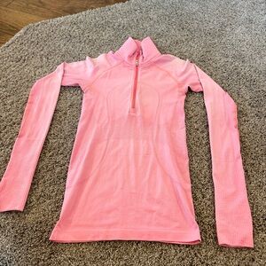 Lululemon 1/2 Zip Pink Lemonade